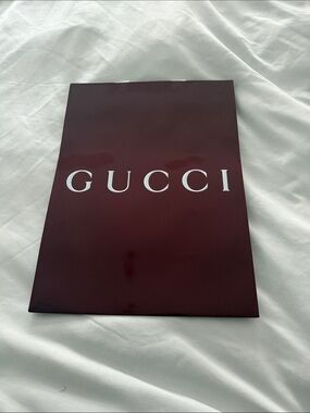 Gucci Maroon Logo Gift Pouch
